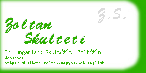 zoltan skulteti business card